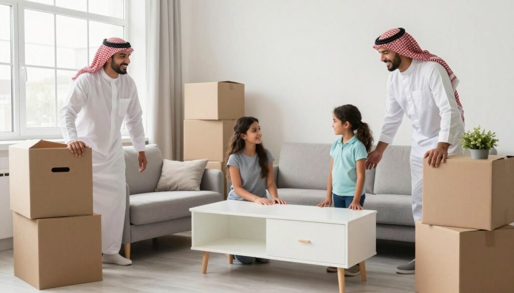 انتقال ناجح وعائلة سعيدة في منزلها الجديد