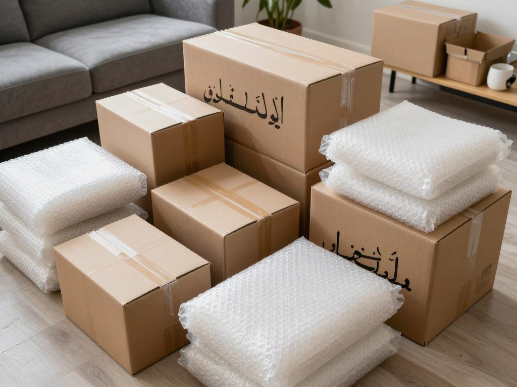 تنظيم وتغليف الأغراض قبل نقل العفش تنظيم وتغليف الأغراض قبل نقل العفش