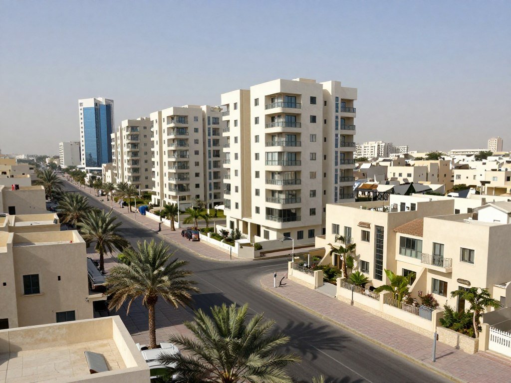 حي الكندرة في جدة مع مباني سكنية حديثة