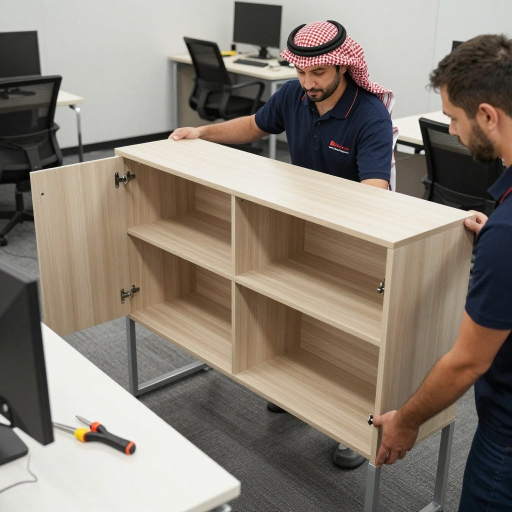 خدمات فك وتركيب الأثاث المكتبي