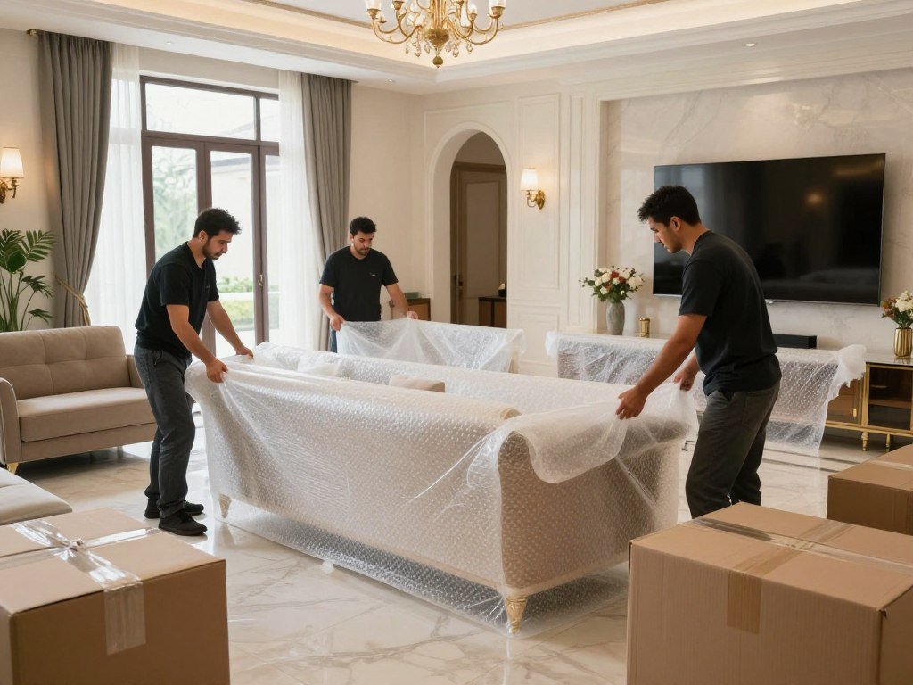 خدمة التغليف الاحترافي للأثاث