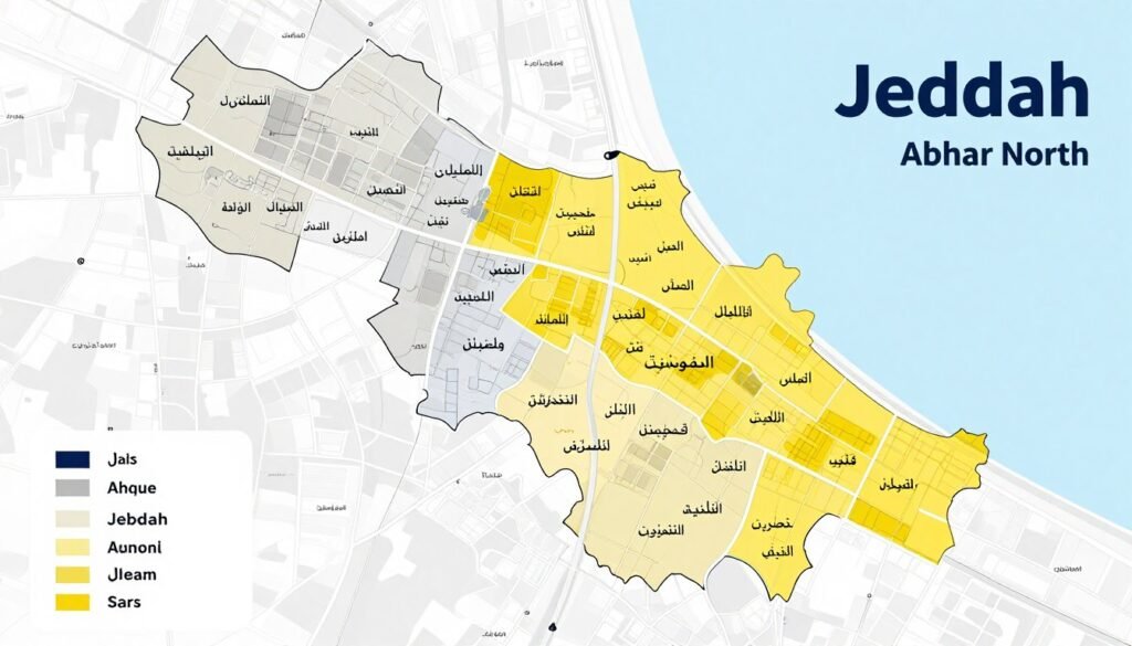 خريطة مناطق الخدمة لنقل العفش في جدة خريطة مناطق الخدمة لنقل العفش في جدة