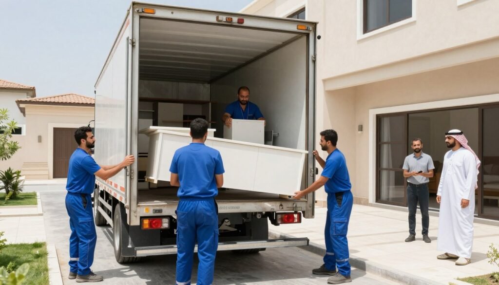 عملية تفريغ وتركيب الأثاث في الرياض
