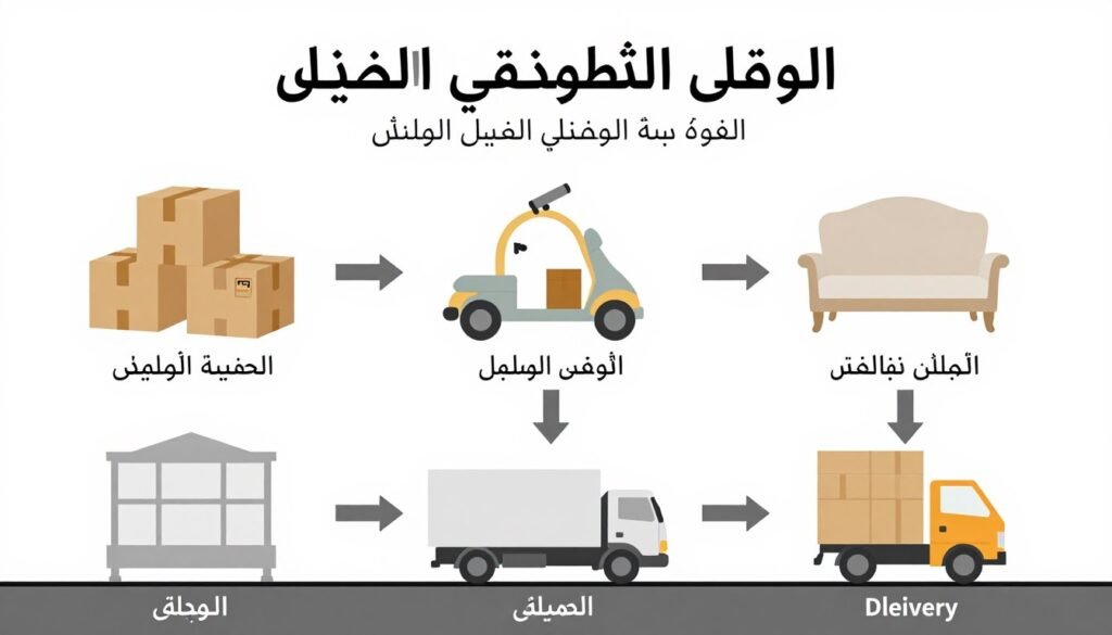 عملية نقل الأثاث خطوة بخطوة عملية نقل الأثاث خطوة بخطوة