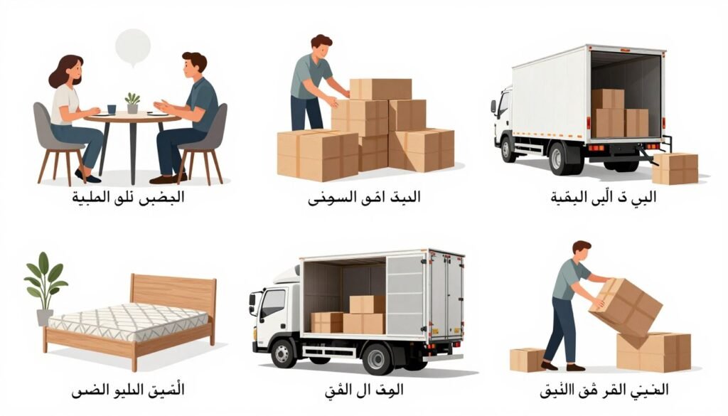 عملية نقل العفش المنظمة في المروة عملية نقل العفش المنظمة في المروة