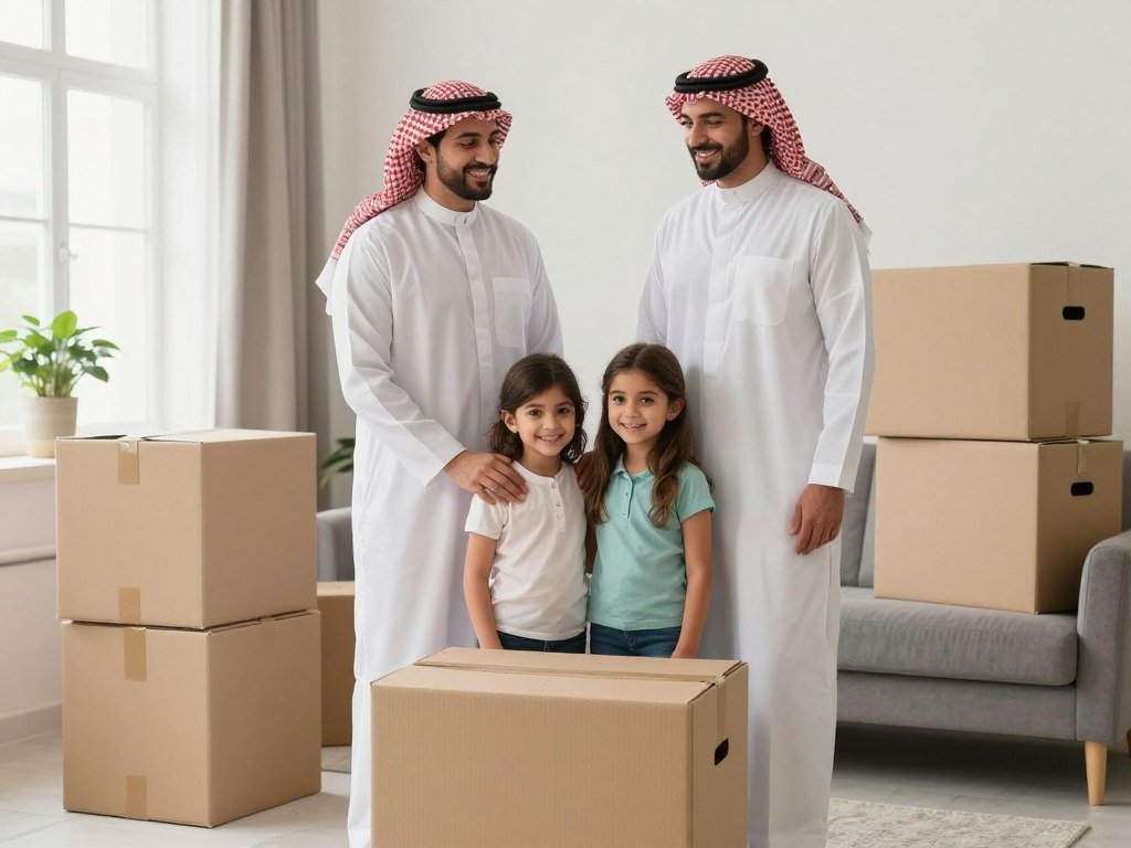 عميل سعيد في منزله الجديد بعد نقل ناجح