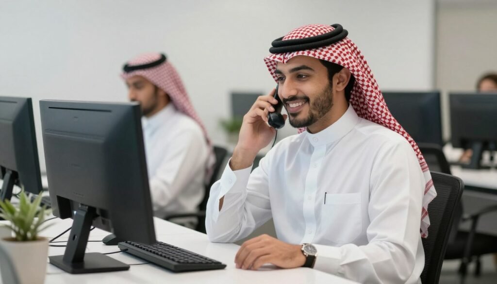 فريق خدمة العملاء في مؤسسة مالك