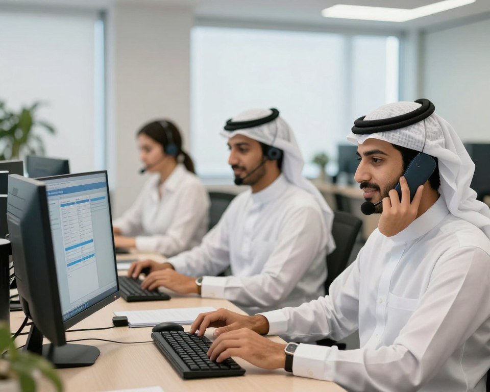 فريق خدمة العملاء يجيب على استفسارات العملاء فريق خدمة العملاء يجيب على استفسارات العملاء