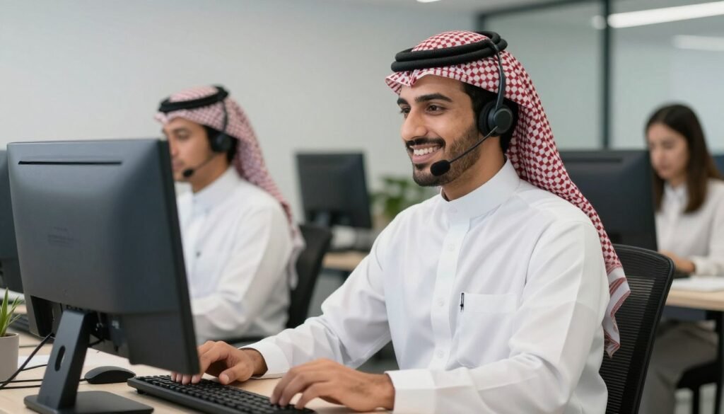 فريق خدمة عملاء نقل العفش يتواصل مع العملاء