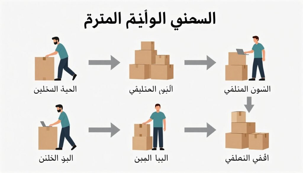 مراحل عملية نقل العفش الاحترافية مراحل عملية نقل العفش الاحترافية