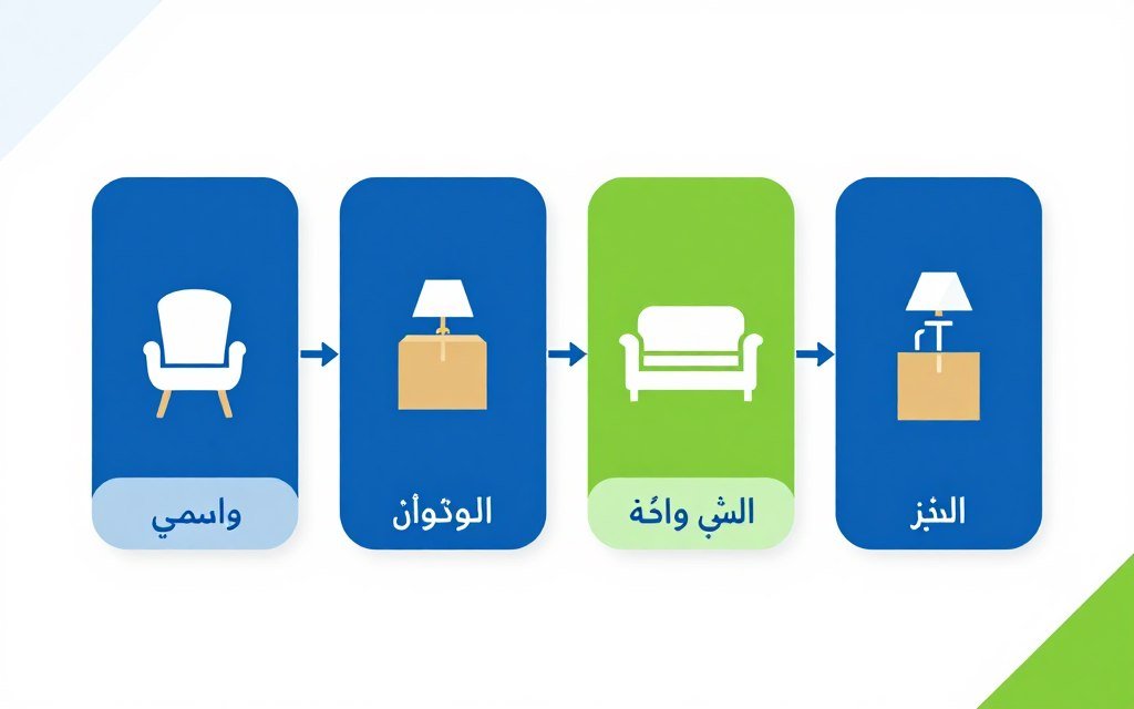 مراحل عملية نقل العفش خطوة بخطوة مراحل عملية نقل العفش خطوة بخطوة