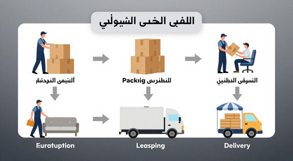 مراحل عملية نقل العفش من البداية للنهاية