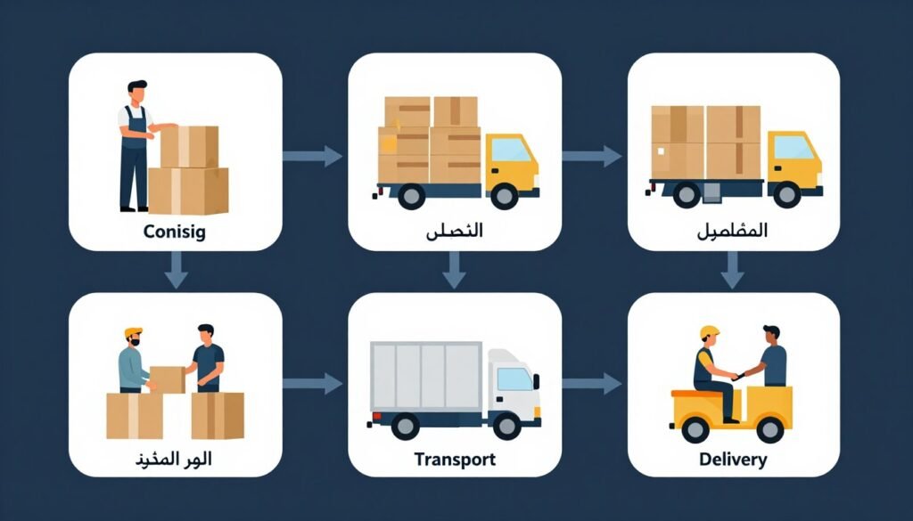 مراحل نقل العفش المنظمة مراحل نقل العفش المنظمة