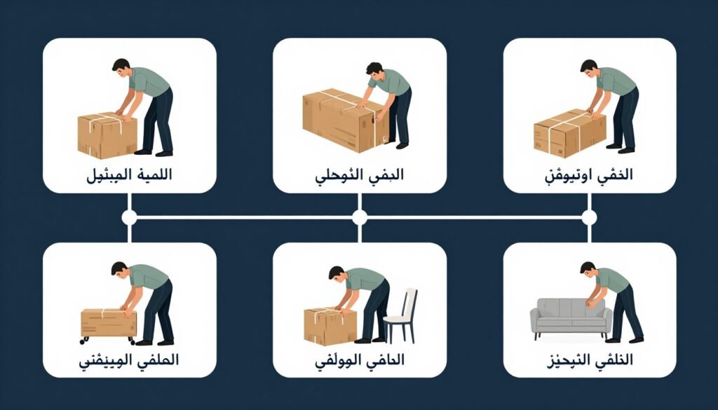 مراحل نقل العفش من البداية للنهاية مراحل نقل العفش من البداية للنهاية