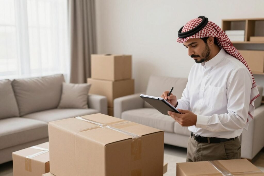 مرحلة التقييم والتخطيط لنقل العفش