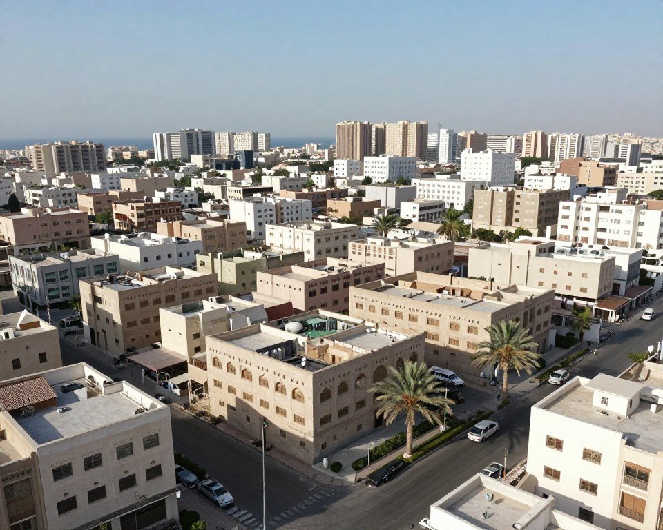منظر لحي البساتين في جدة منظر لحي البساتين في جدة