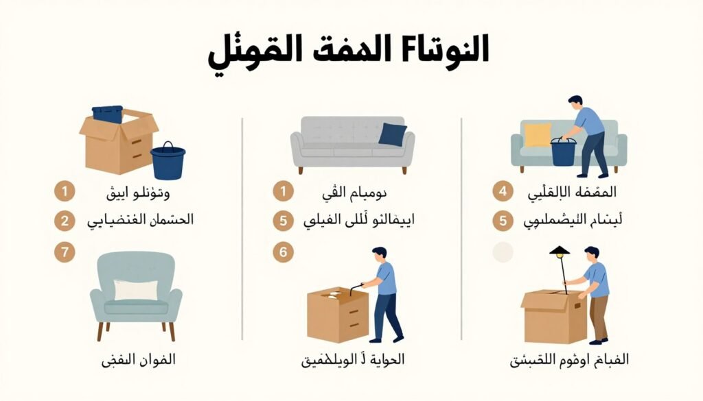 نصائح احترافية لنقل العفش بأمان