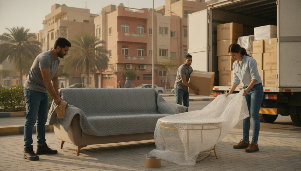 خدمات نقل العفش في حي شهار