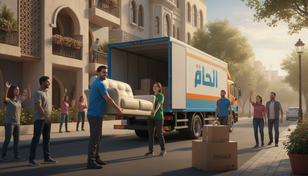 خدمة نقل العفش في حي سلطانة