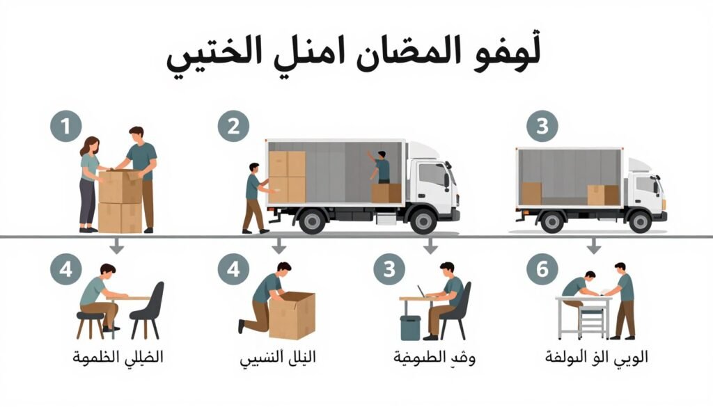 خطوات نقل العفش في جدة مع مؤسسة مالك
