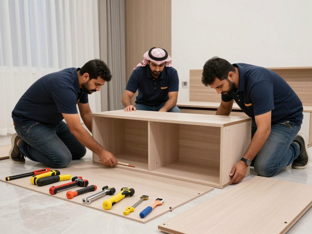 عمالة مدربة تقوم بفك وتركيب الأثاث في جدة