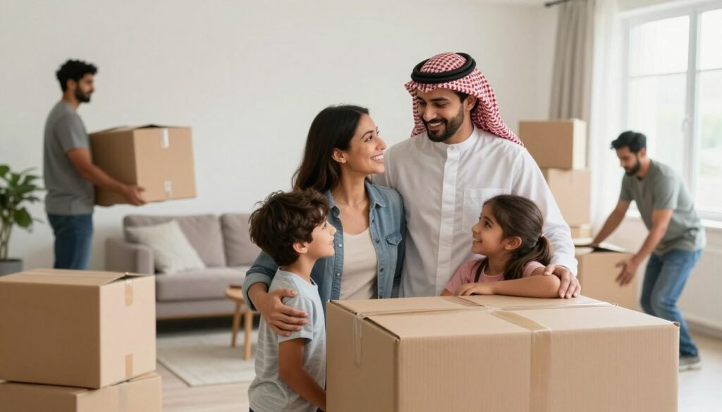 عميل سعيد بعد اكتمال نقل العفش
