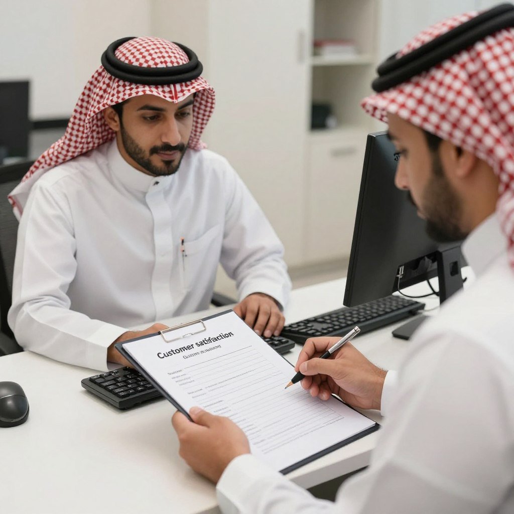 متابعة ما بعد الخدمة وضمان رضا العملاء