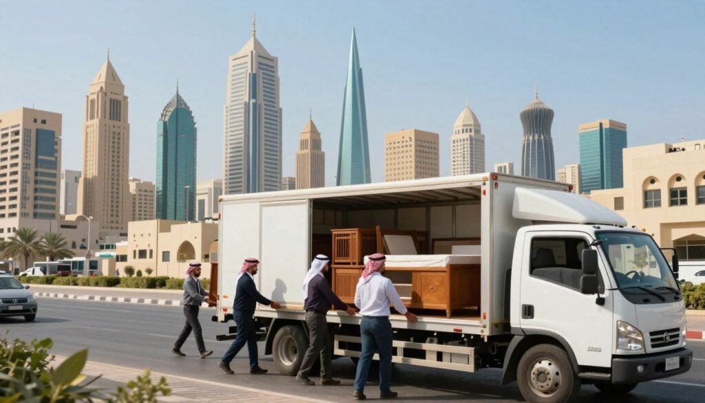 نقل الأثاث بين مدن المملكة