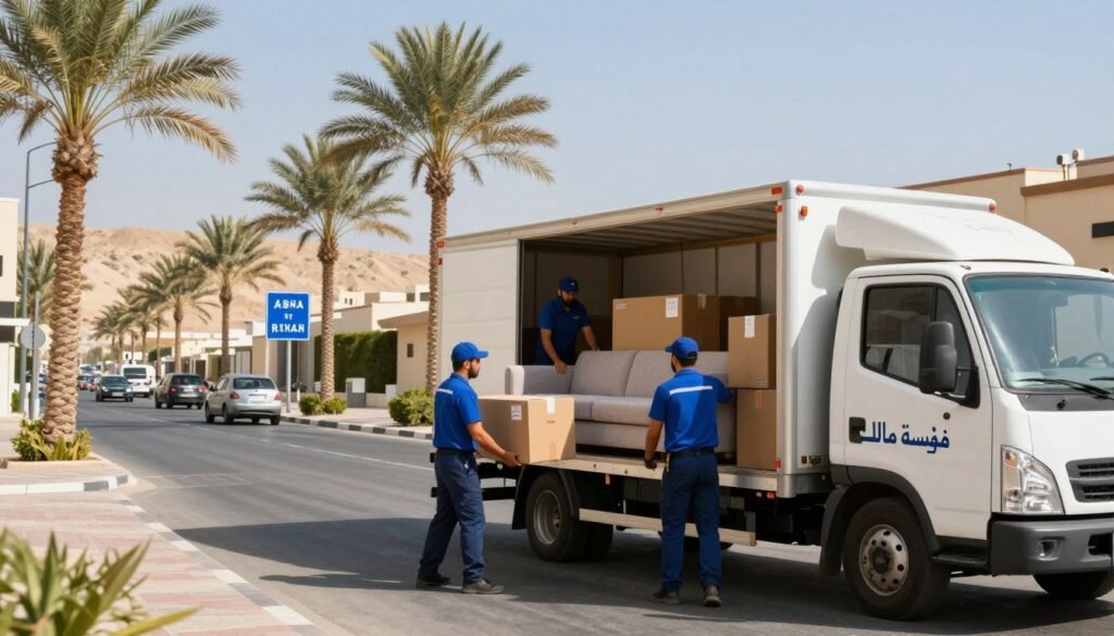 نقل عفش من أبها إلى الرياض
