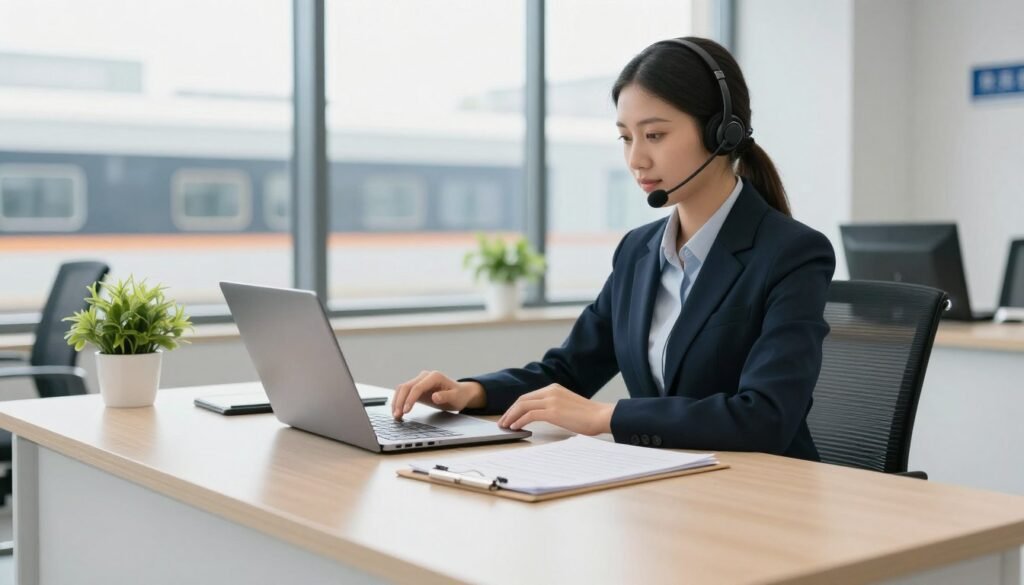مكتب استقبال خدمة العملاء لتنسيق طلبات النقل وعروض الأسعار